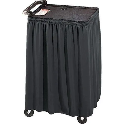 50" x 116" Poly Premier AV Cart Skirt