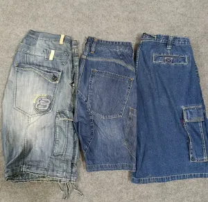 #70 Designer Baggy Denim Jorts -13