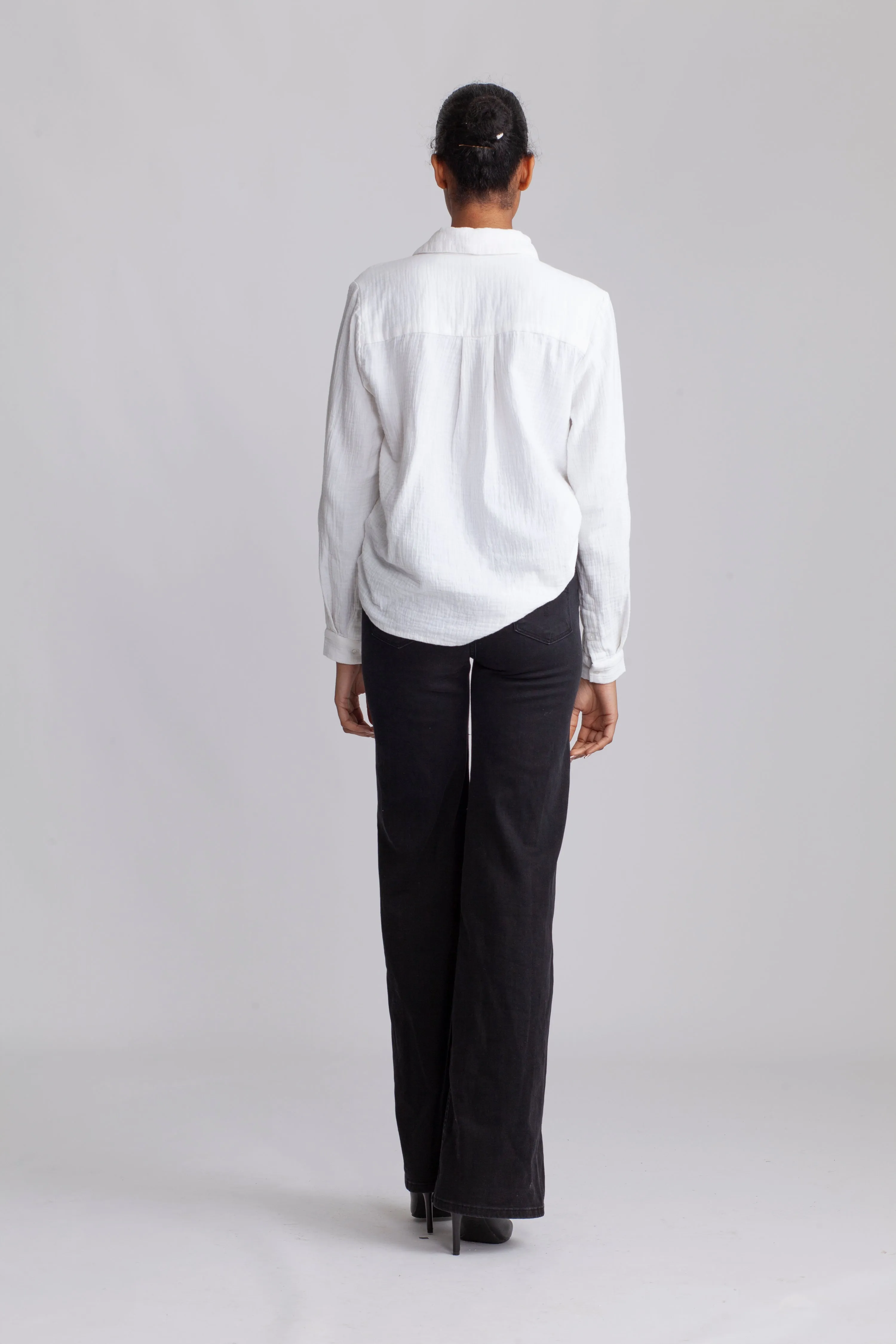 Aldina Ls Shirt B - Bright White