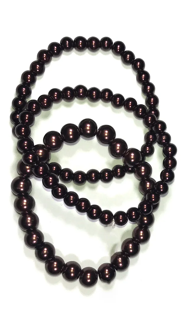 Apparel Addiction Bead Bracelet Brown