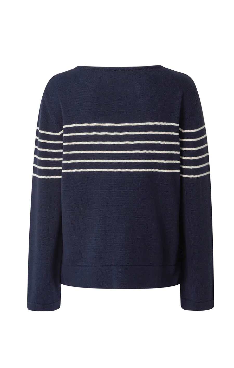 Carrie Sweater - Marine/Ecru