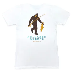 Deep Woods Angler: Short Sleeve T-Shirt - White