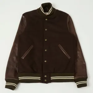 Dehen 1920 Varsity Jacket - Brown/Antique Brandy