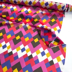 Harlequin Silk Chiffon