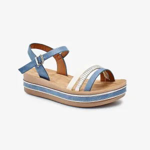 High Wedge Girls Sandals