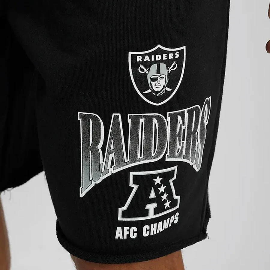 Majestic NFL Vintage Sport Stack Raw Short Las Vegas Raiders