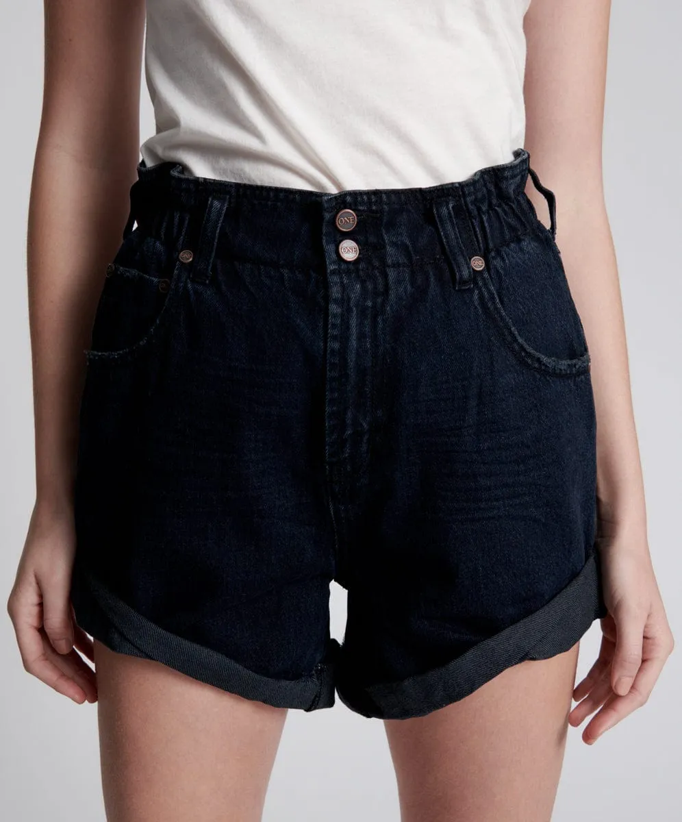 Pioneer High Waist Vintage Fit Short Fox Black