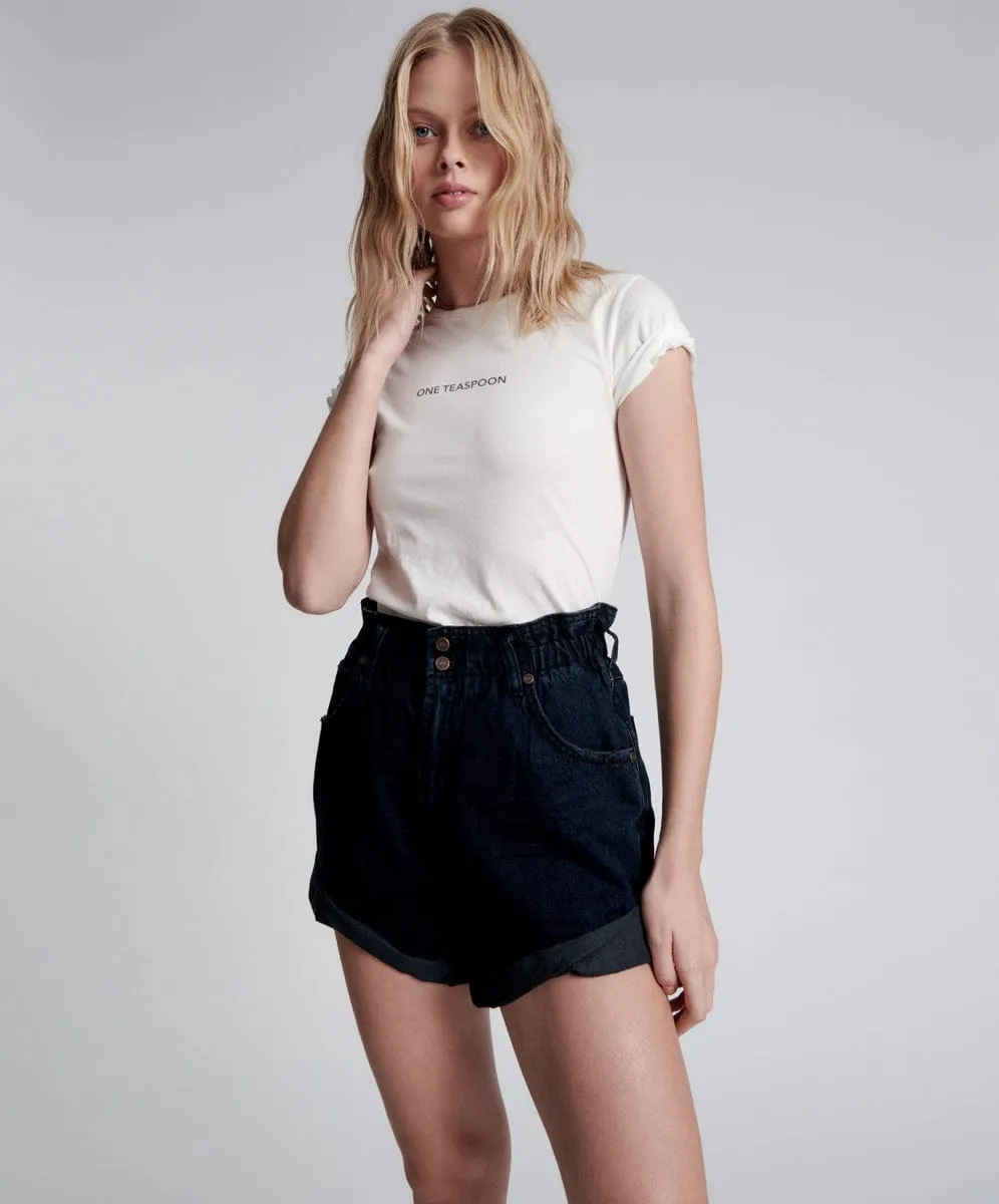 Pioneer High Waist Vintage Fit Short Fox Black