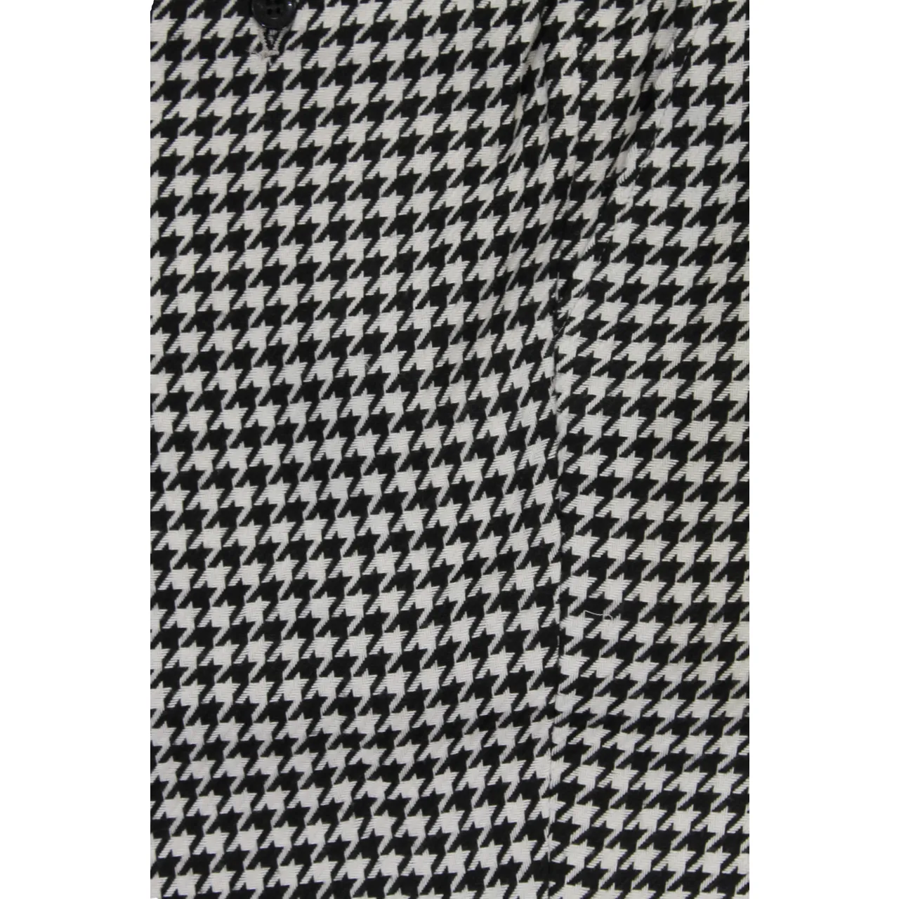 Plaid White Big Houndstooth Pants