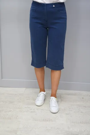 Robell Blue Denim Material Short - 51489 5448 64