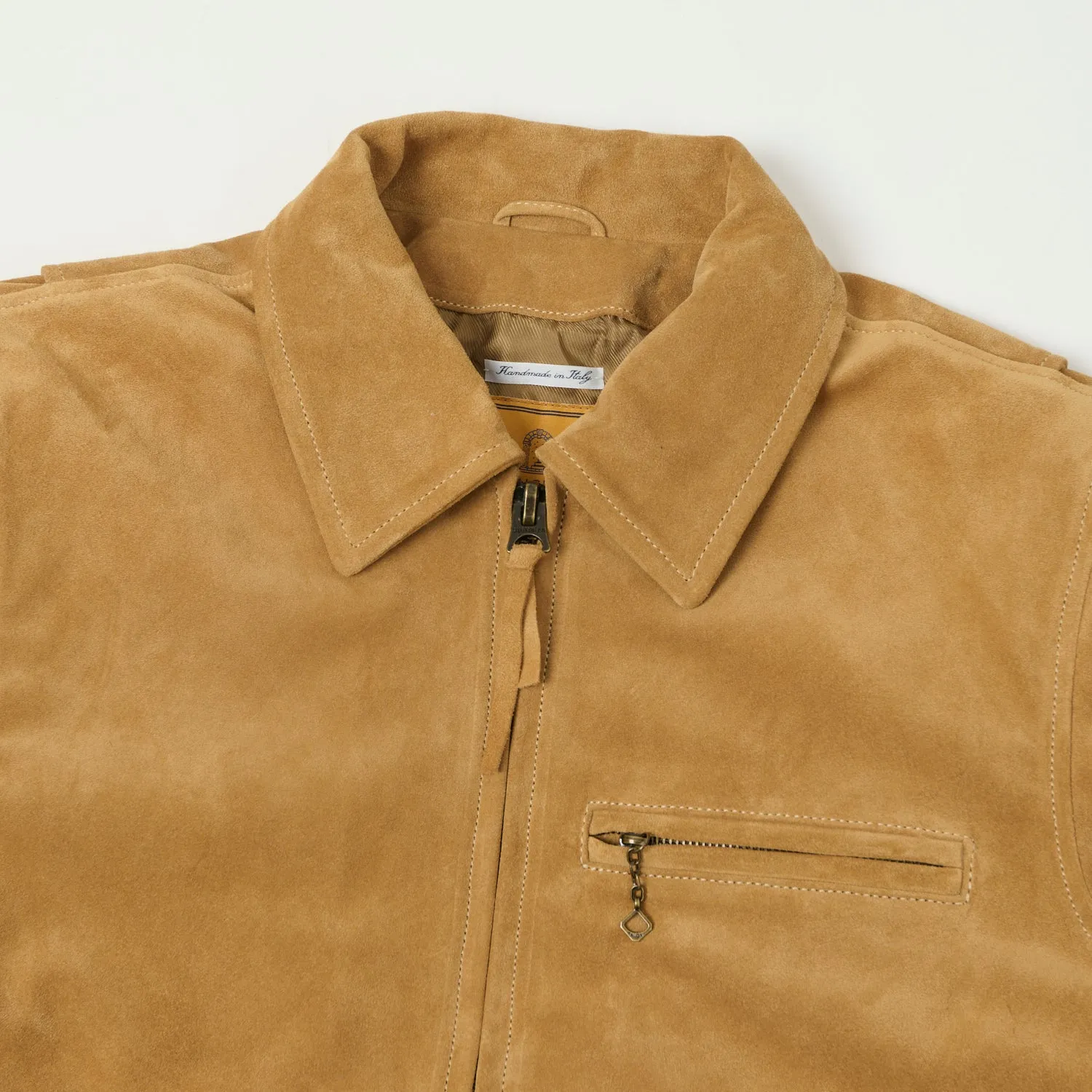 Shangri-La Heritage 'Varenne' Sabbia Suede Jacket - Tan