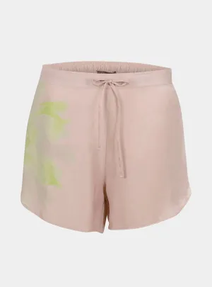 Silk Pink Flower Dreamscape Shorts