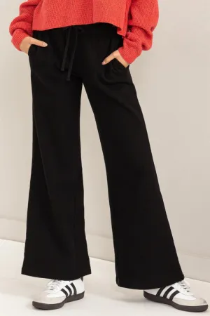 The Feelin Cute Mid-Rise Drawstring Wide Leg Pants