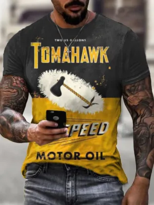 Tomhake  Vintage Print T-Shirt