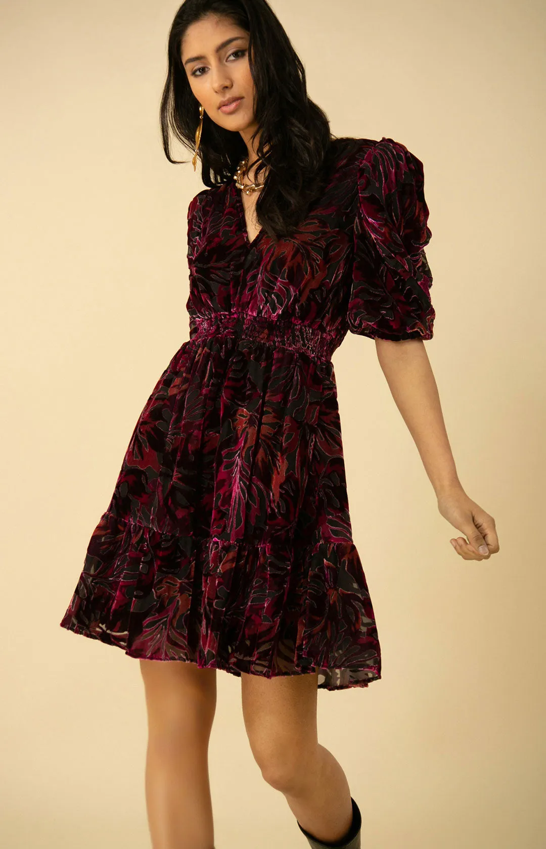 Willow Velvet Burnout Dress