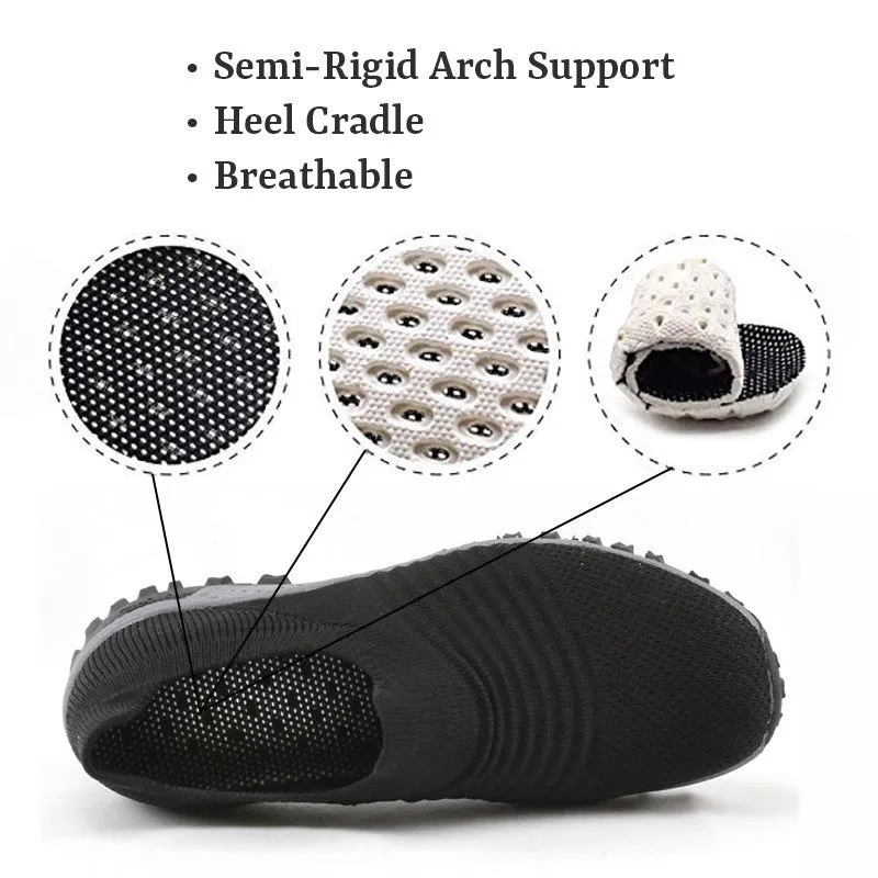 Women's Breathable Non-Slip flat shoes Two Choices  (plus wide and normal wide) rubber