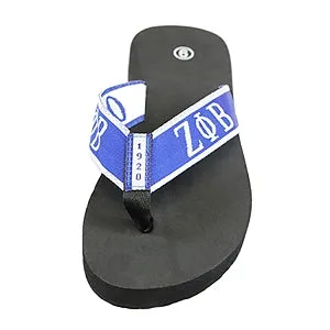 Zeta Phi Beta Sorority Ladies Thong-Style Flip Flop Sandals (10)